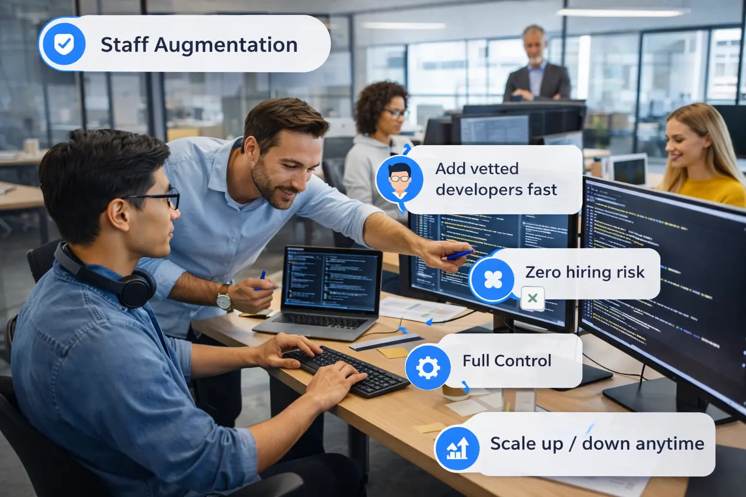 Staff augmentation — Fast skill gaps