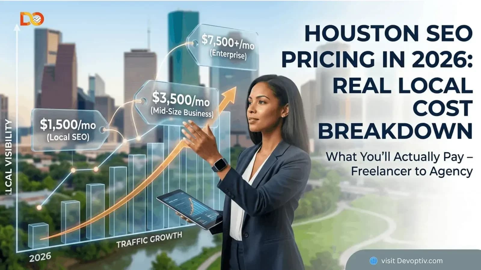 Cover image for Houston SEO Pricing in 2026: Real Local Cost Breakdown (What You'll Actually Pay)